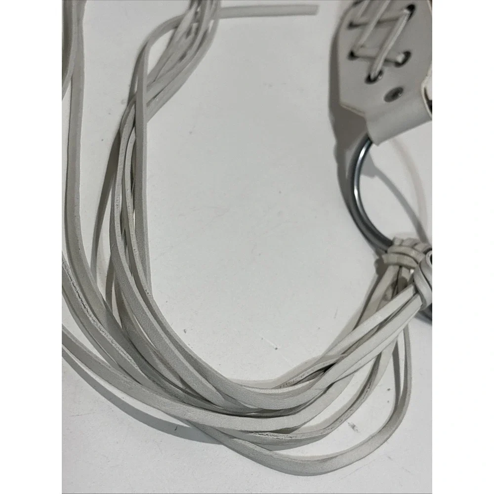 Express white leather